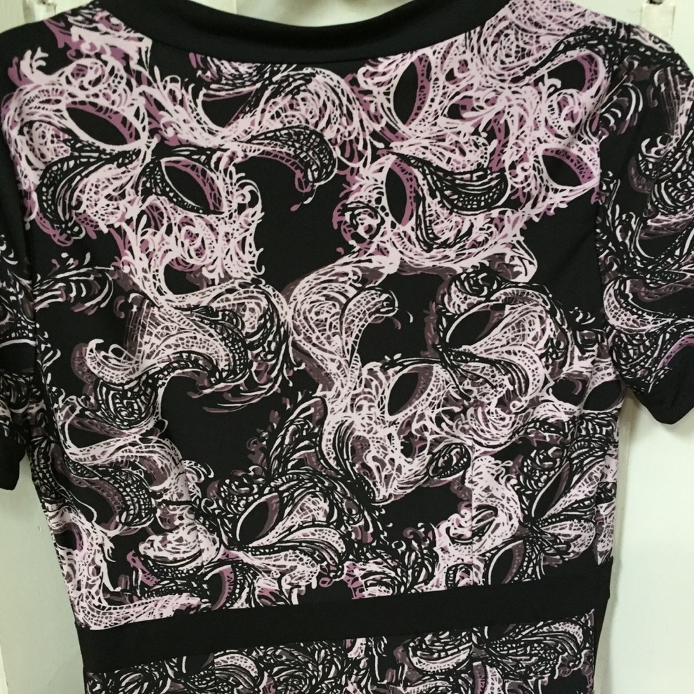 BGBGMaxAzria Purple & Black Paisley Dress - Picture 15 of 15